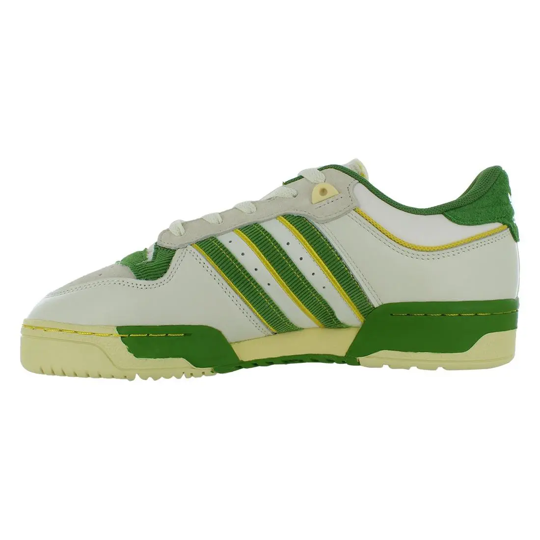 Adidas shoes - Chalk White/Crew Green/Hazy Yellow, Main: White (UPC: 195748796091) 1