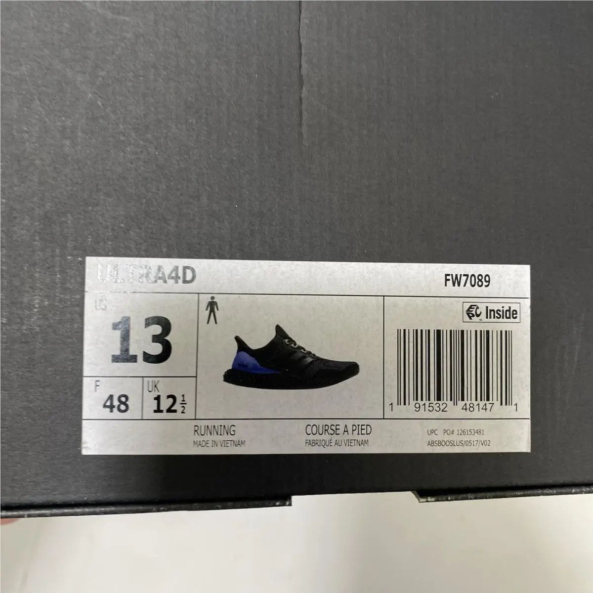 Adidas shoes - adidas Ultra 4D - Ultra - FW7089 - Black, Manufacturer: Core Black/Core Black/Gold Metallic 8