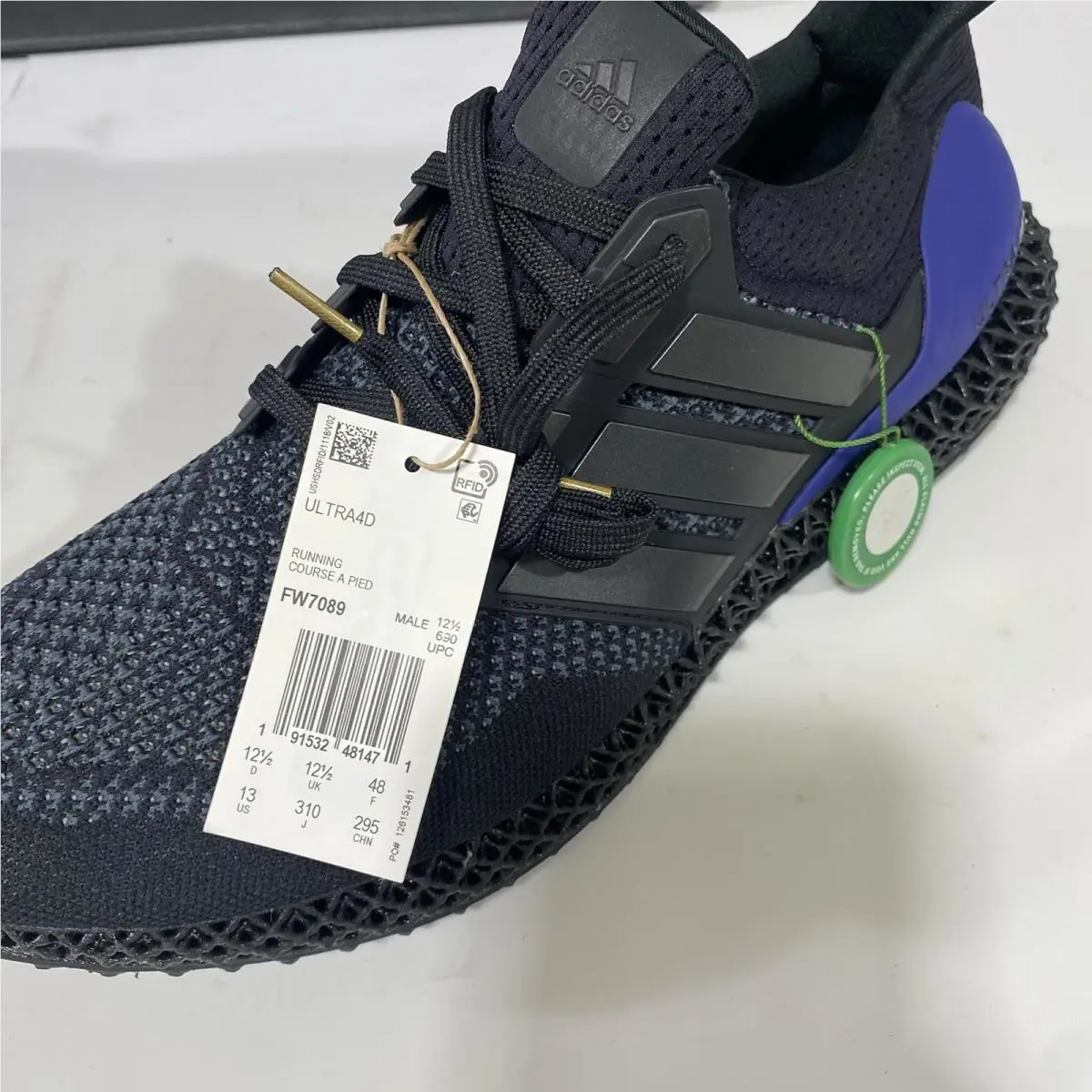 Adidas shoes - adidas Ultra 4D - Ultra - FW7089 - Black, Manufacturer: Core Black/Core Black/Gold Metallic 5