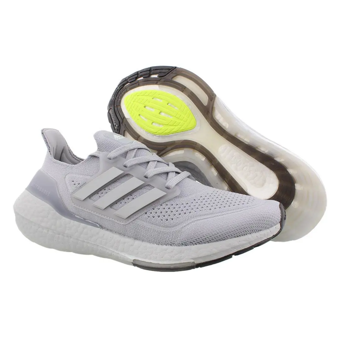Adidas Ultraboost 21 Mens Shoes Size 7.5 Color: Halo Silver - Halo Silver, Main: Silver