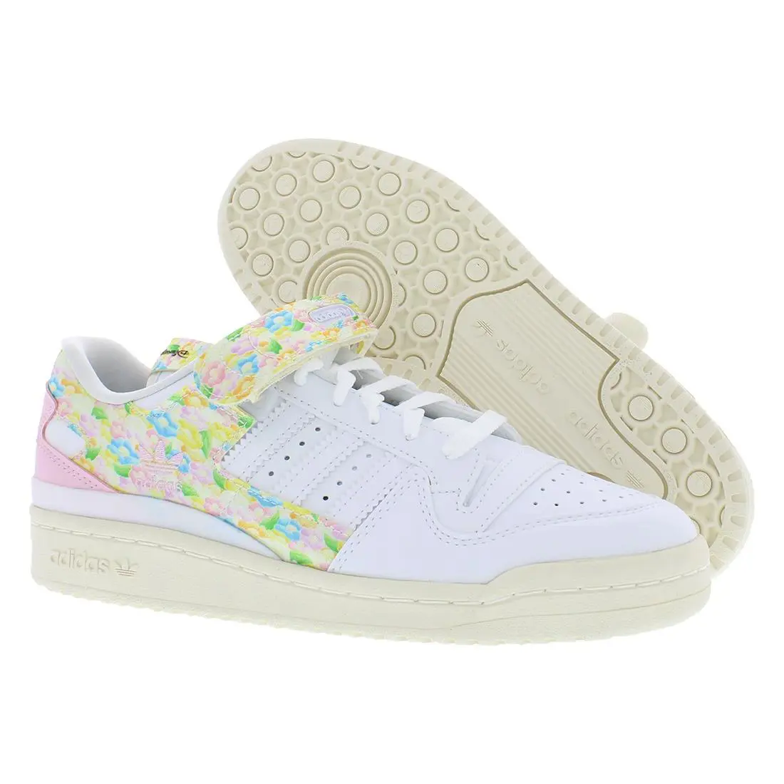 Adidas Forum 84 Low Womens Shoes Size 7.5 Color: Cloud White/off White/clear - Cloud White/Off White/Clear Pink, Main: White