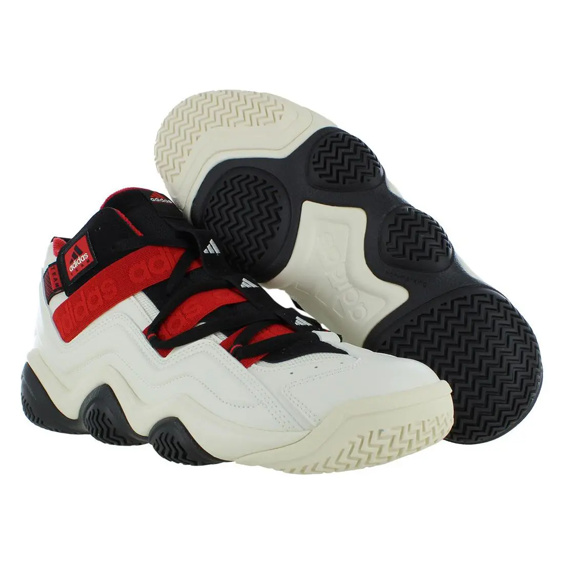 Adidas Top Ten 2000 Mens Shoes Size 8 Color: Off White/core Black/team - Off White/Core Black/Team Collegiate Red, Main: Off-White