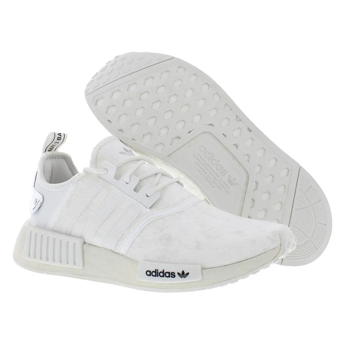 Adidas Nmd R1 Womens Shoes Size 7.5 Color: Crystal White/silver Metallic - Crystal White/Silver Metallic, Main: White