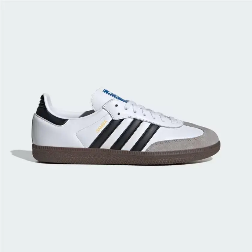 Adidas Samba OG Shoes B75806 Cloud White / Core Black / Gum 8