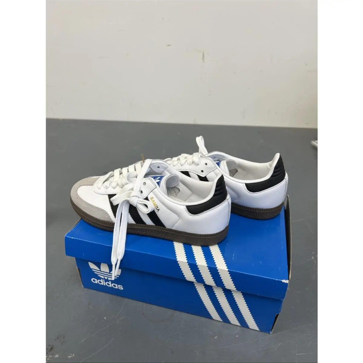 Adidas shoes - adidas Samba OG - Samba - B75806 - White/Black/Granite (UPC: 850072913896) 9