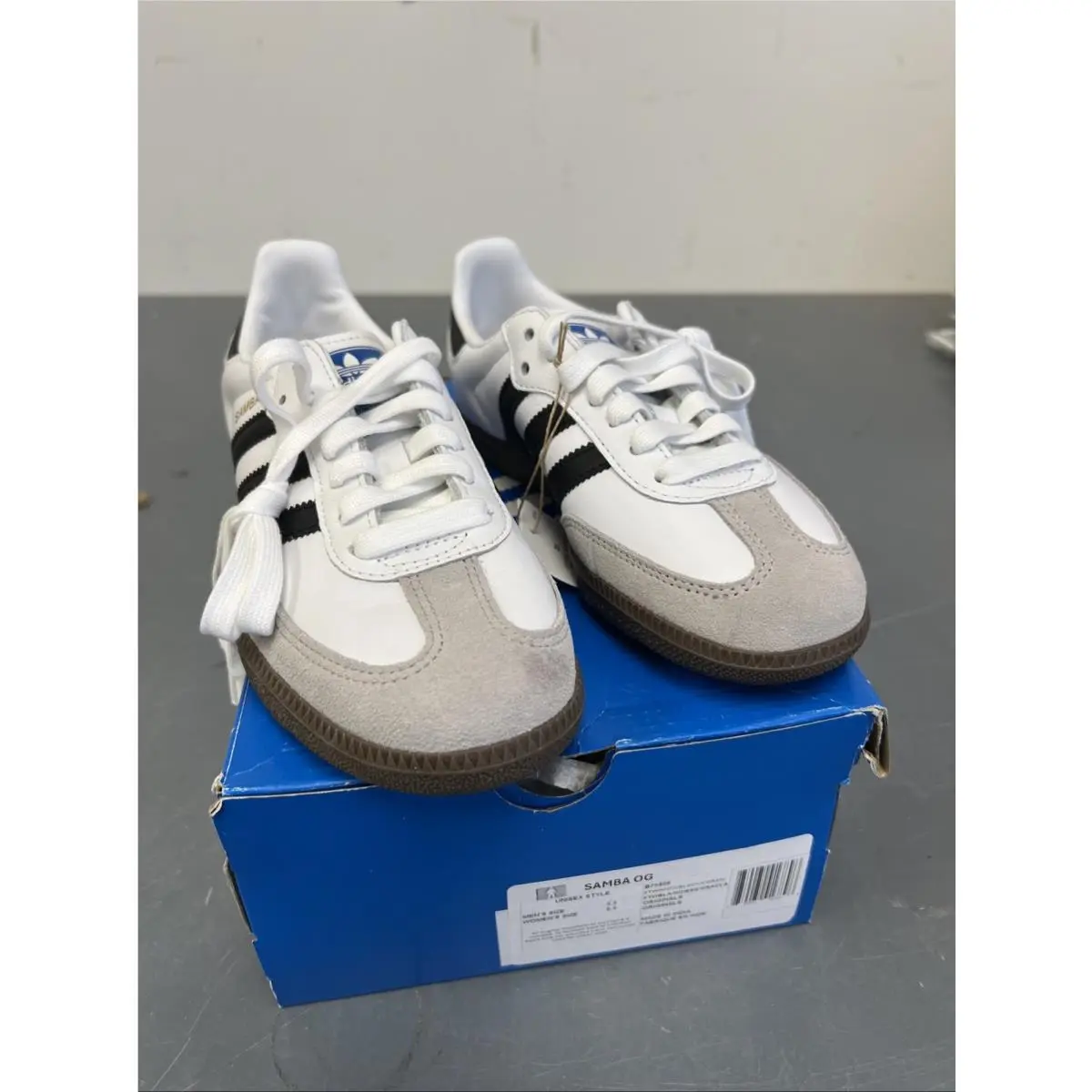 Adidas shoes - adidas Samba OG - Samba - B75806 - White/Black/Granite (UPC: 850072913896) 5