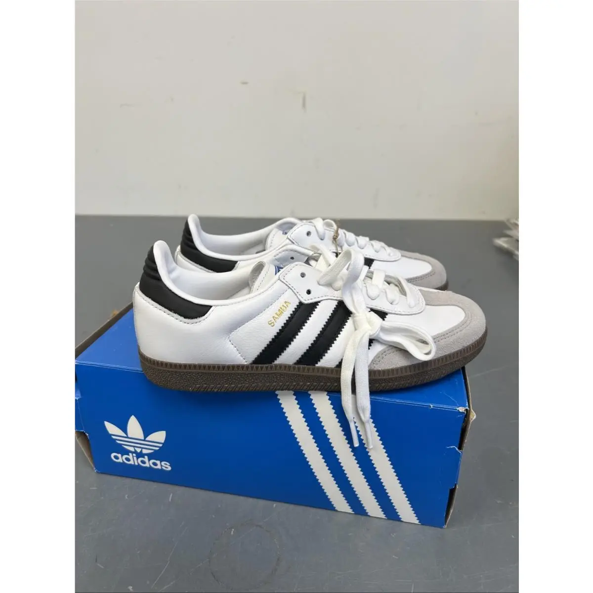Adidas shoes - adidas Samba OG - Samba - B75806 - White/Black/Granite (UPC: 850072913896) 6