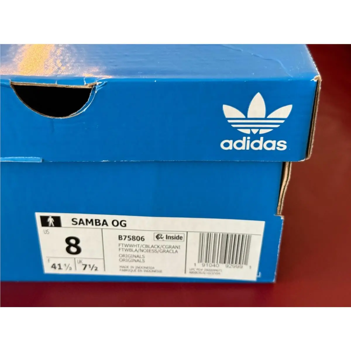 Adidas shoes - adidas Samba OG - Samba - B75806 - Cloud White / Core Black / Gum (UPC: 191040929991) 18