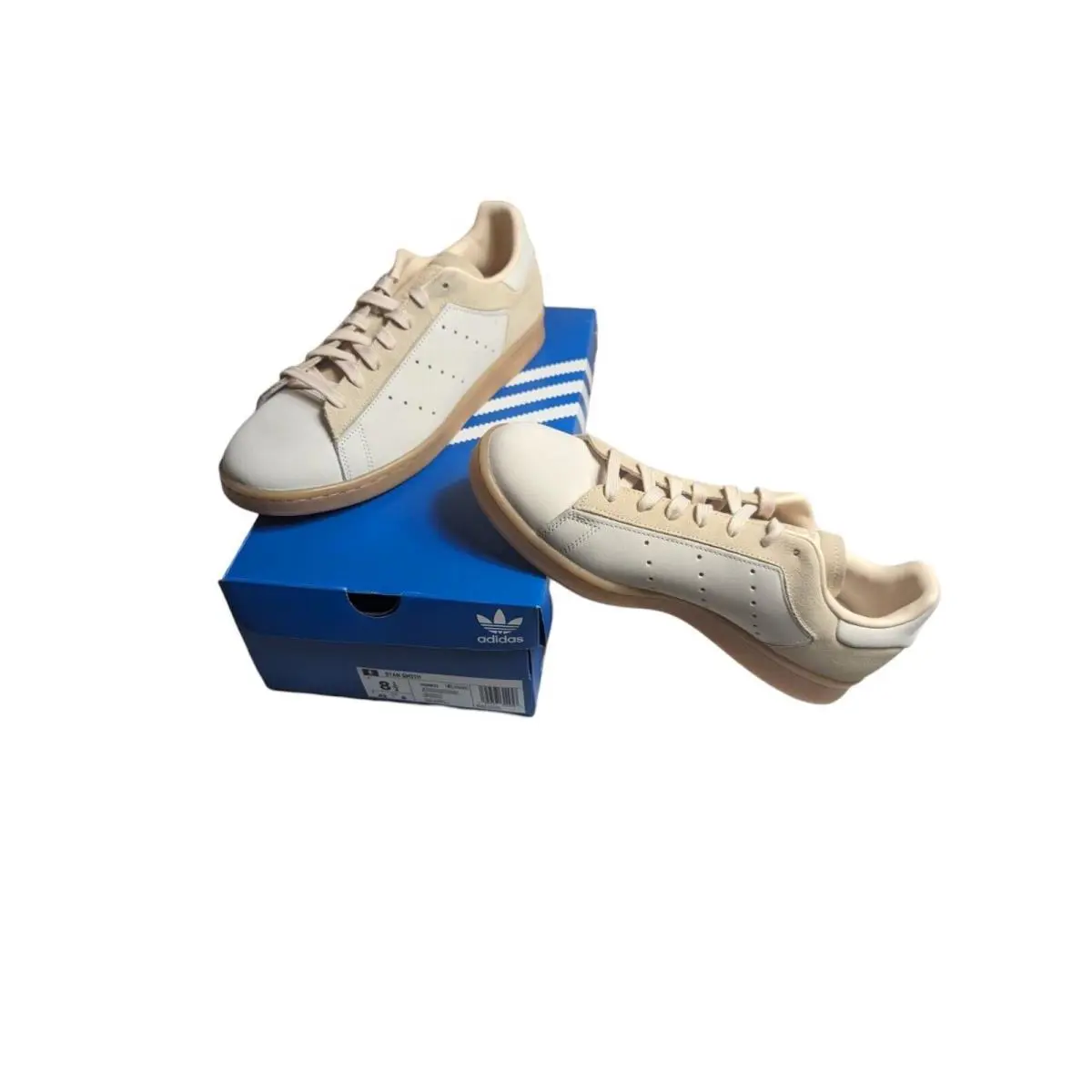 Adidas Originals Stan Smith Wonder White Sand Stretcher Gum3 HQ6831 Men Size 8.5 - Beige