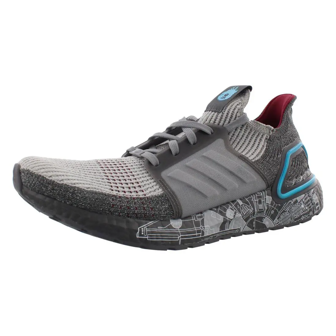 Adidas shoes - Grey Five/Grey Two/Bright Cyan, Main: Grey (UPC: 193106664341) 0