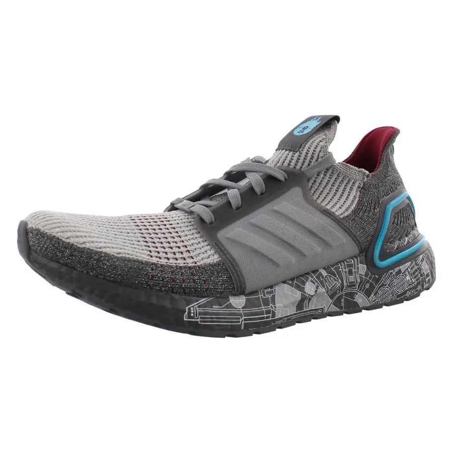 Adidas shoes - Grey Five/Grey Two/Bright Cyan, Main: Grey (UPC: 193106664341) 3