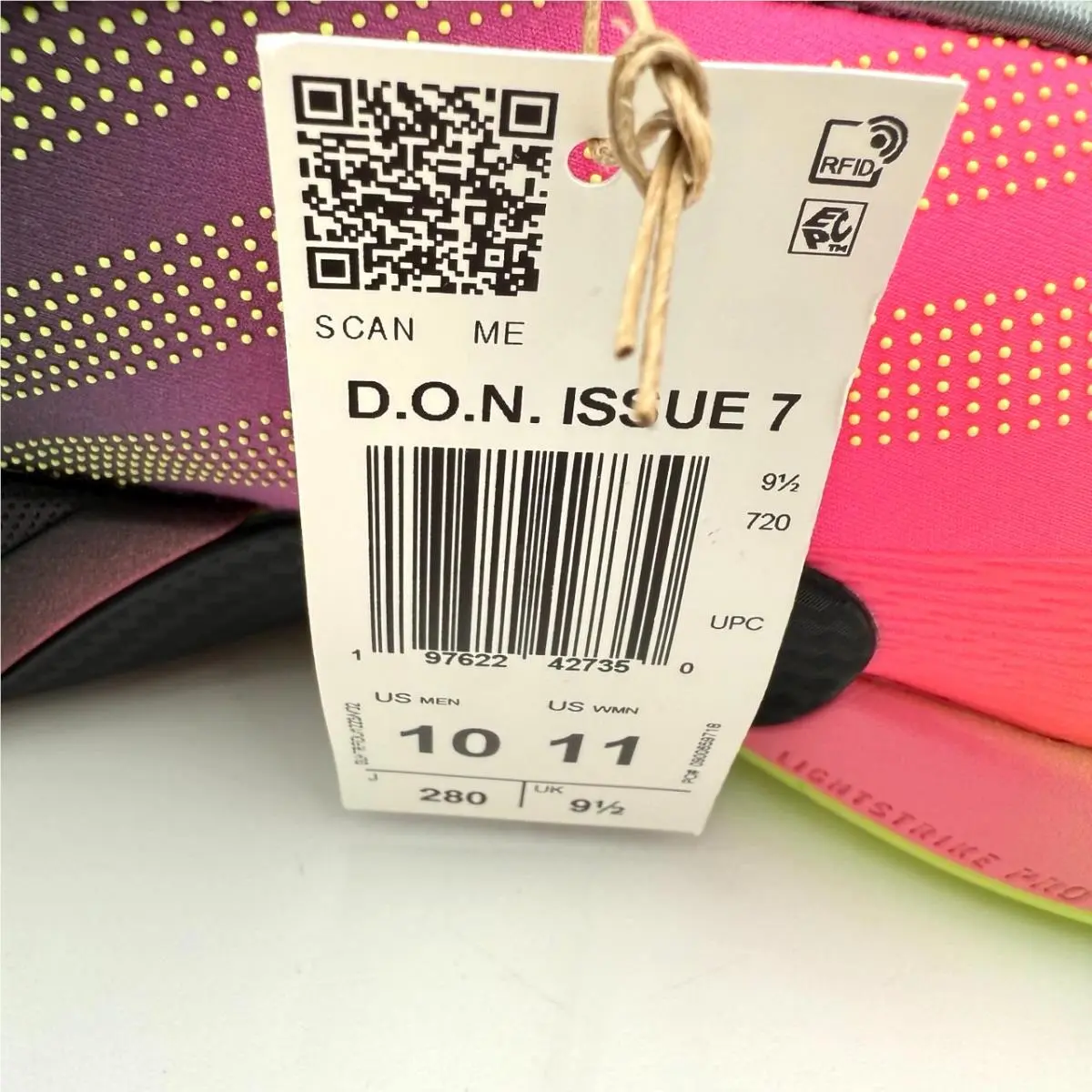 Adidas shoes - adidas D.O.N. Issue #7 - Issue - JR7697 - Pink, Manufacturer: Aurora Black/Lucid Pink/Hi-Res Yellow (UPC: 197622427350) 2