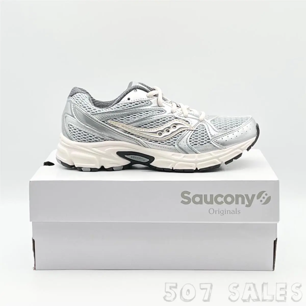 Saucony shoes - Saucony Grid Ride Millennium - Grid Ride Millennium - S60812-8 - Silver (UPC: 195020487891) 7