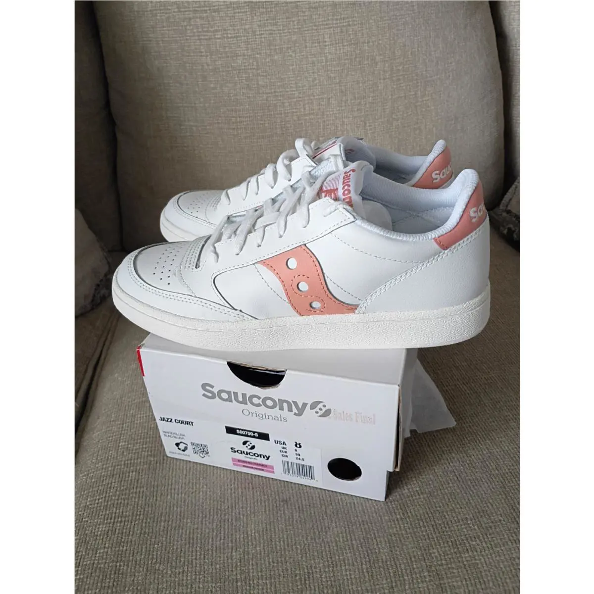 Saucony shoes - Saucony Jazz Court PU - Jazz Court - White Cream 3