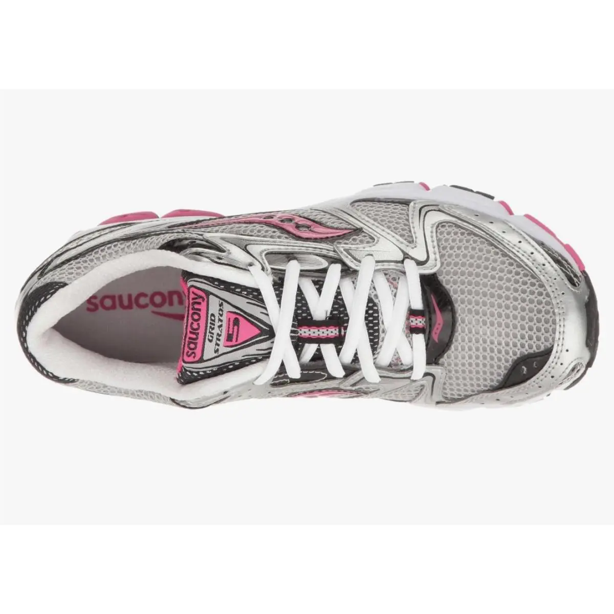 Saucony shoes - Saucony Grid Stratos - Grid Stratos - Sil/blk/pnk 0