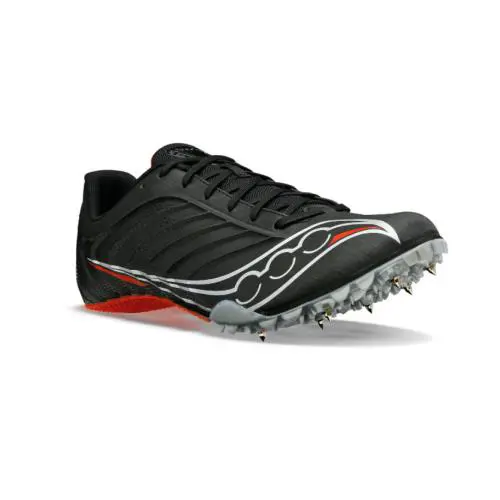 Saucony Running Spitfire 5 Spikes Track Field Black Sprint-400M Men 10