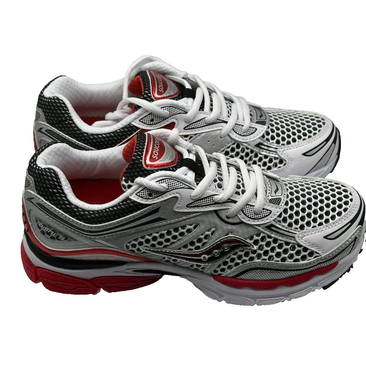 Saucony shoes - Omni 9 KDZ - Omni KDZ - White / Red (UPC: 196562955862) 1
