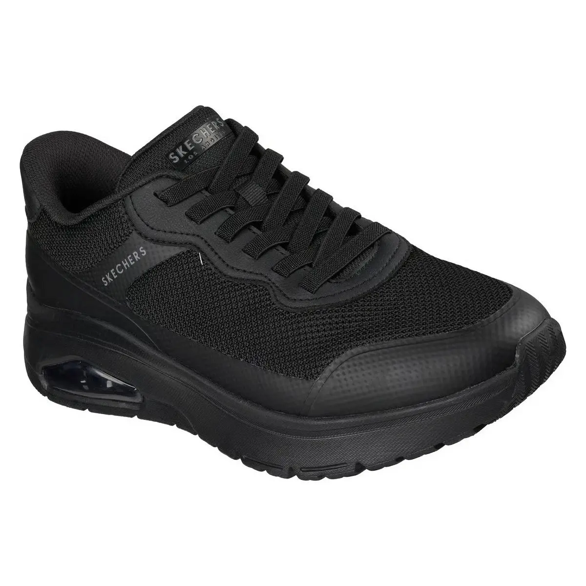 Skechers Shoes Men`s Slip Ins Black Fashion Sneaker Mesh Air Memory Foam 183313