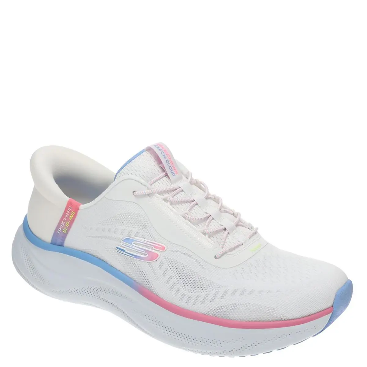 Skechers Skech Cloud Hands Free Slip-ins Bkmt 6 - white multi