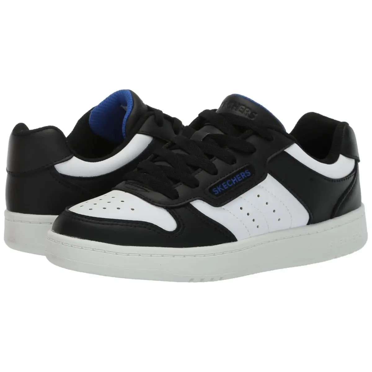 Boy`s Shoes Skechers Kids Quick Street 405639L Little Kid/big Kid - Black/White