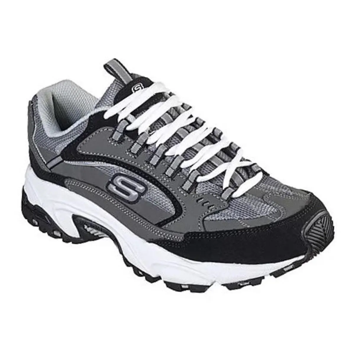 Skechers Men`s Sneakers Medium Wide 3E Widths - Gray