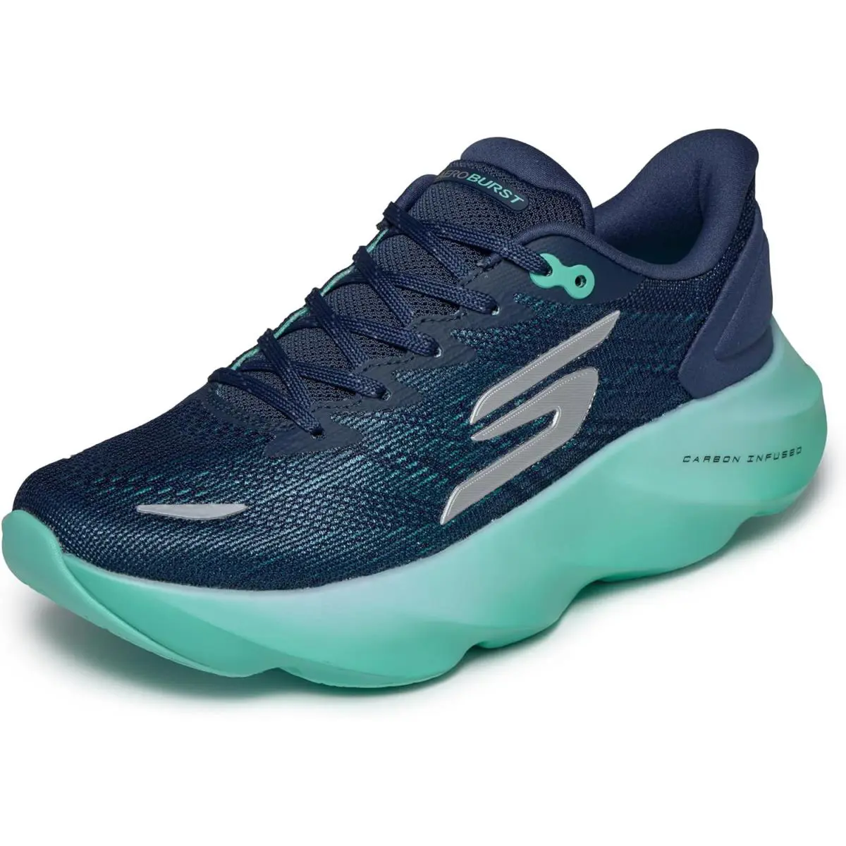Skechers Women`s Aero Burst Sneaker - Navy/Aqua