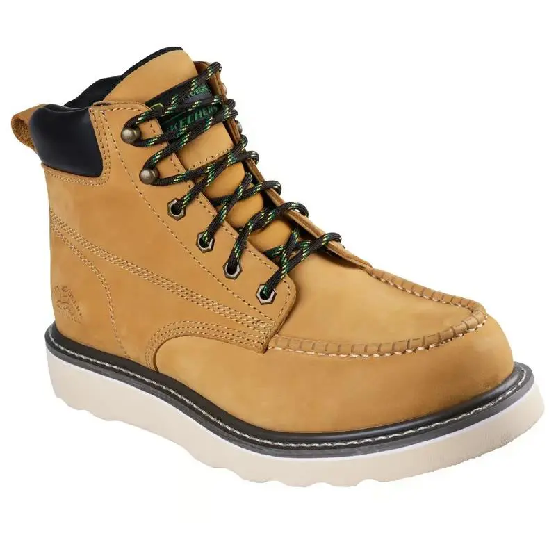 Skechers Boot Mens John Deere Wheat Memory Foam Outdoor Electrical Hazard 256019