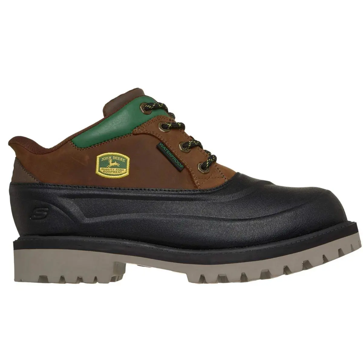 Skechers Men`s 256089 John Deere Sergeants Brown Black Slip-ins Work Shoes - Brown / Black