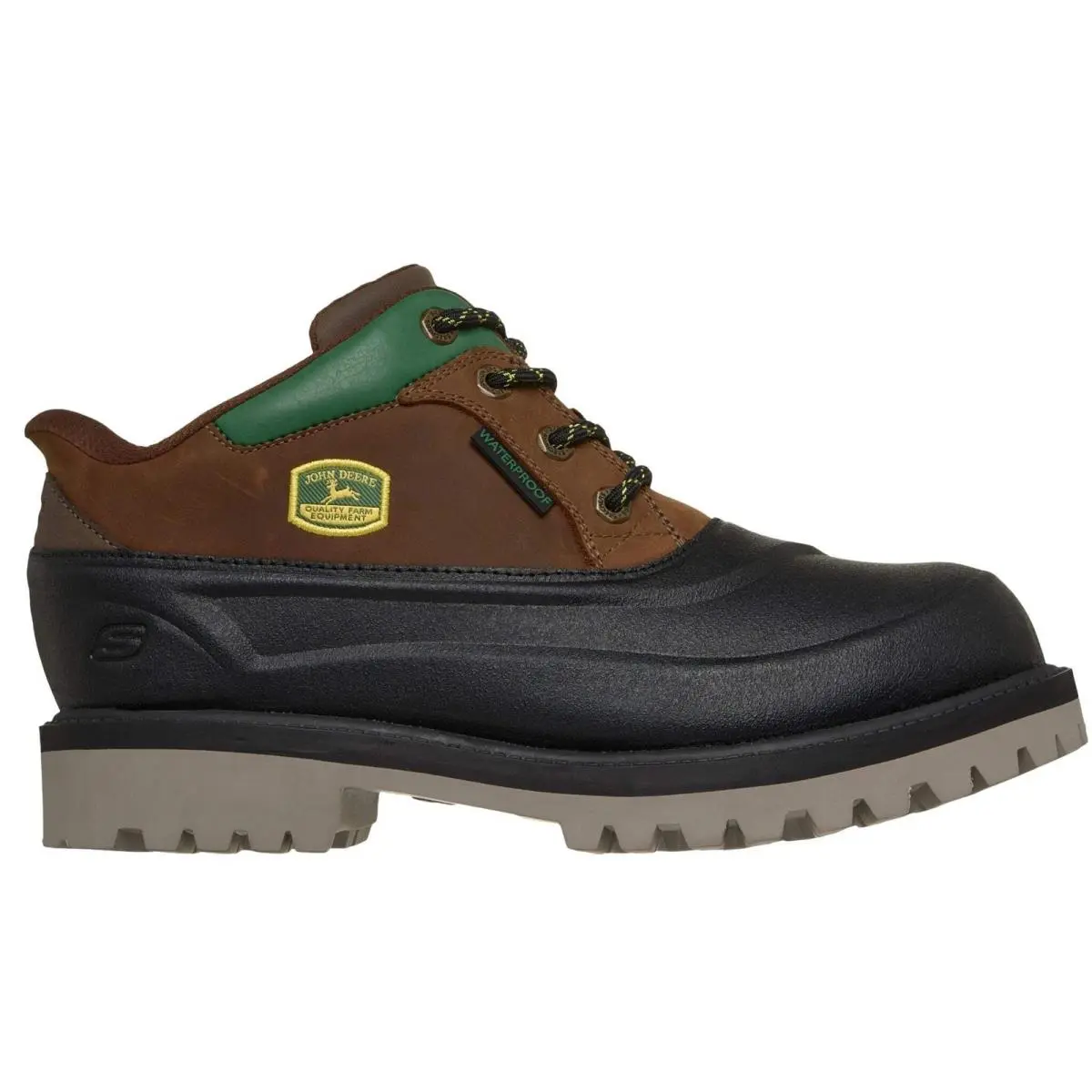 Men`s 256089 John Deere Sergeants Brown Black Slip-ins Work Shoes 14 by Skechers