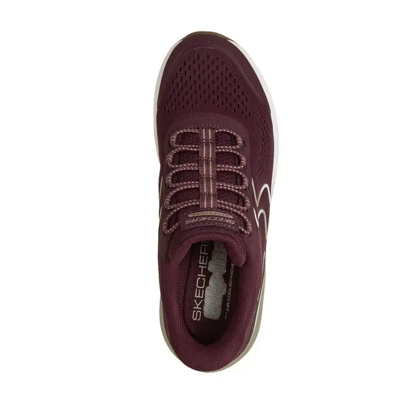 Skechers shoes - BURGUNDY/GOLD 2