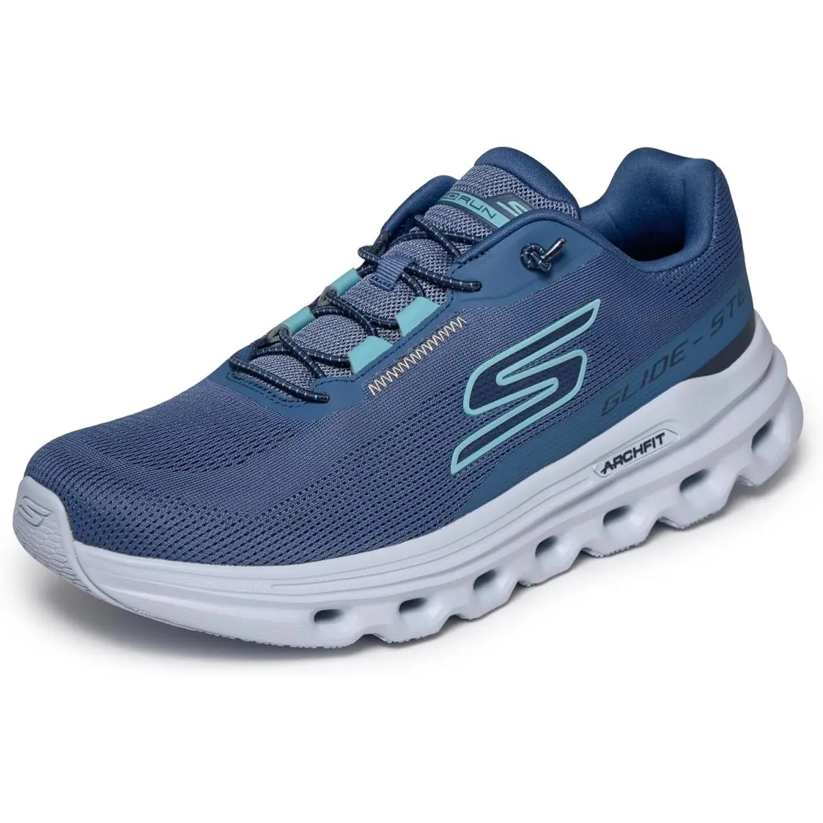 Skechers Men`s Go Run Glide Step Arch Fit Ackler Certified Arch Support - Navy