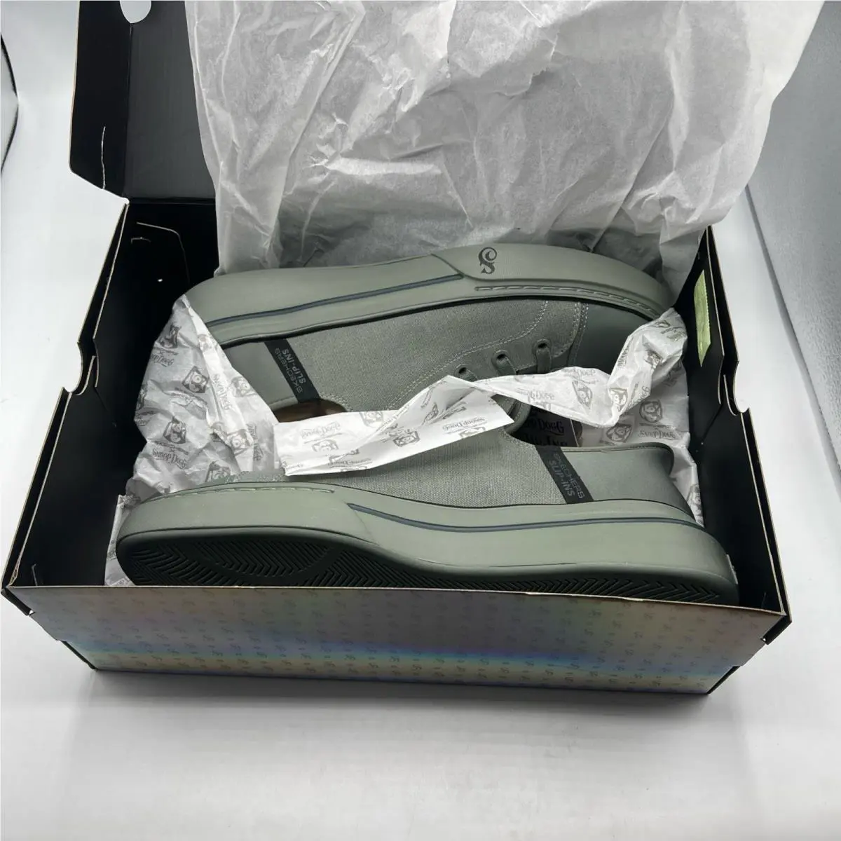 Skechers shoes - Snoop One- Boss Life Canvas - Olive 1