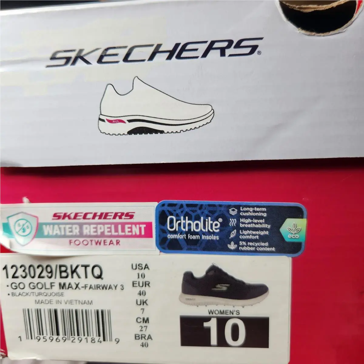 Skechers shoes - Go Golf Max Fairway 2 - Black/Teal 4