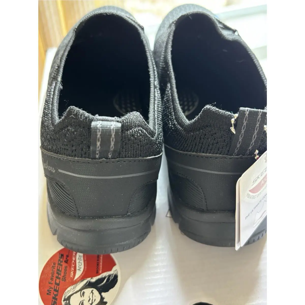 Skechers shoes - Sketchers Arch Fit Sunny Creative Pass - Black 3