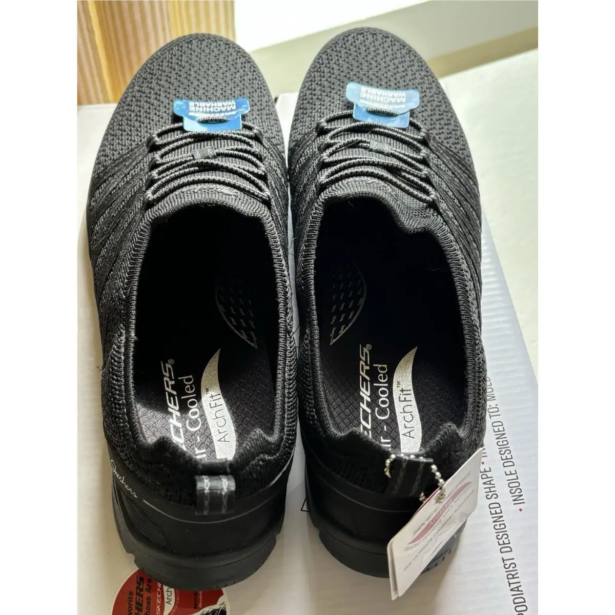 Skechers shoes - Sketchers Arch Fit Sunny Creative Pass - Black 4