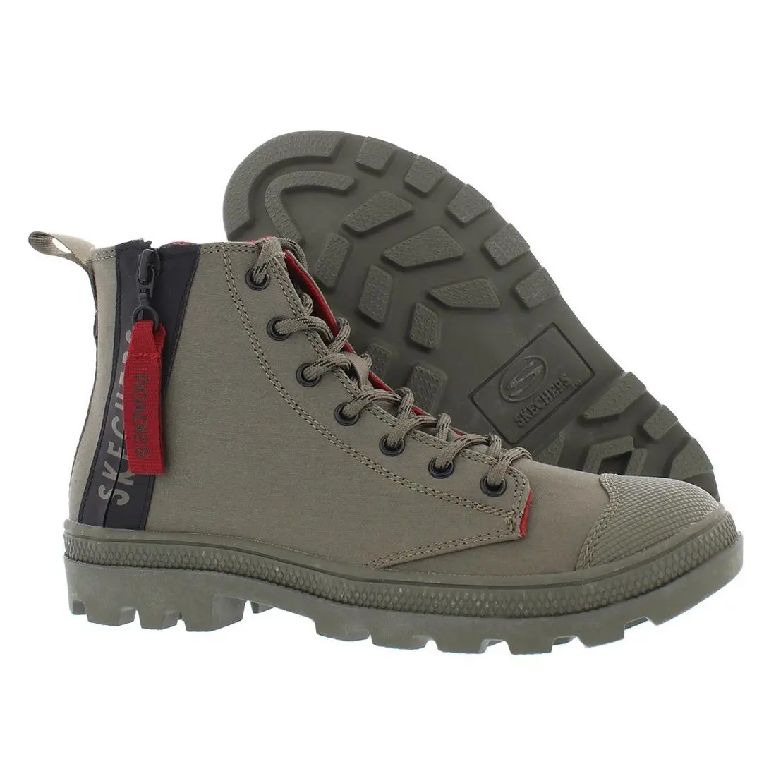 Skechers Roadies Miss Military Womens Shoes Size 5.5 Color: Olive - Olive, Main: Green