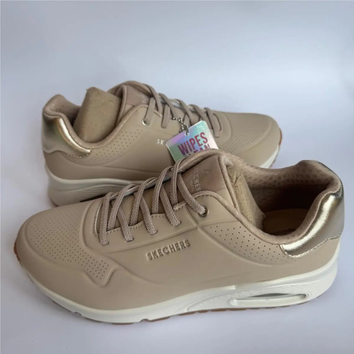 Skechers shoes - Skechers Street Uno Shimmer Away - Beige 6