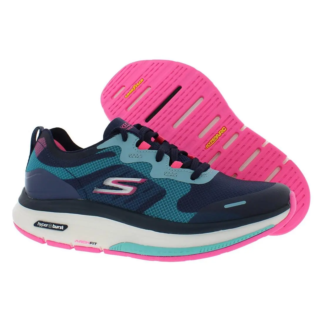 Skechers Go Walk Workout Walker Galaxy Motion Womens Shoes Size 5.5 Color: - Navy/Multi, Main: Blue