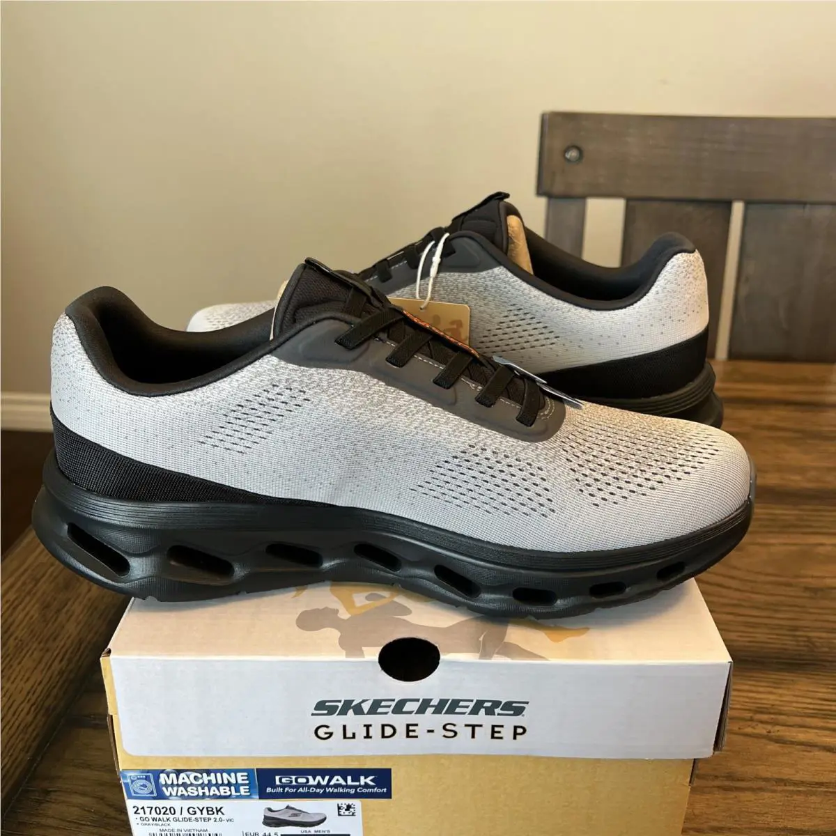 Skechers shoes - SKECHERS GO WALK 2 - WALK - GREY/BLACK 3