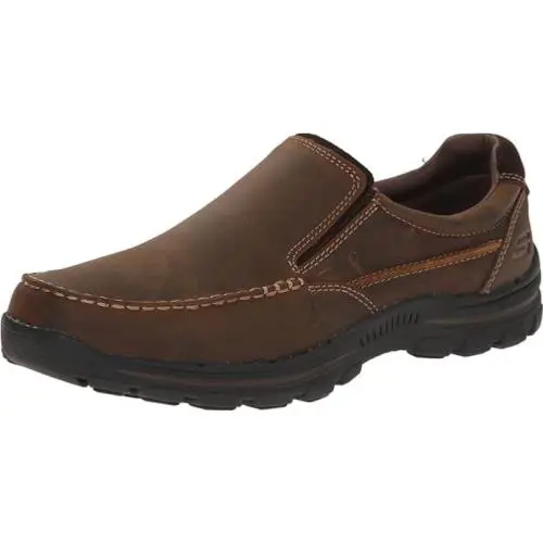 Skechers Men Braver Rayland Memory Foam Relaxed Fit Shoes 64502 Brown Size 8.5 - Brown
