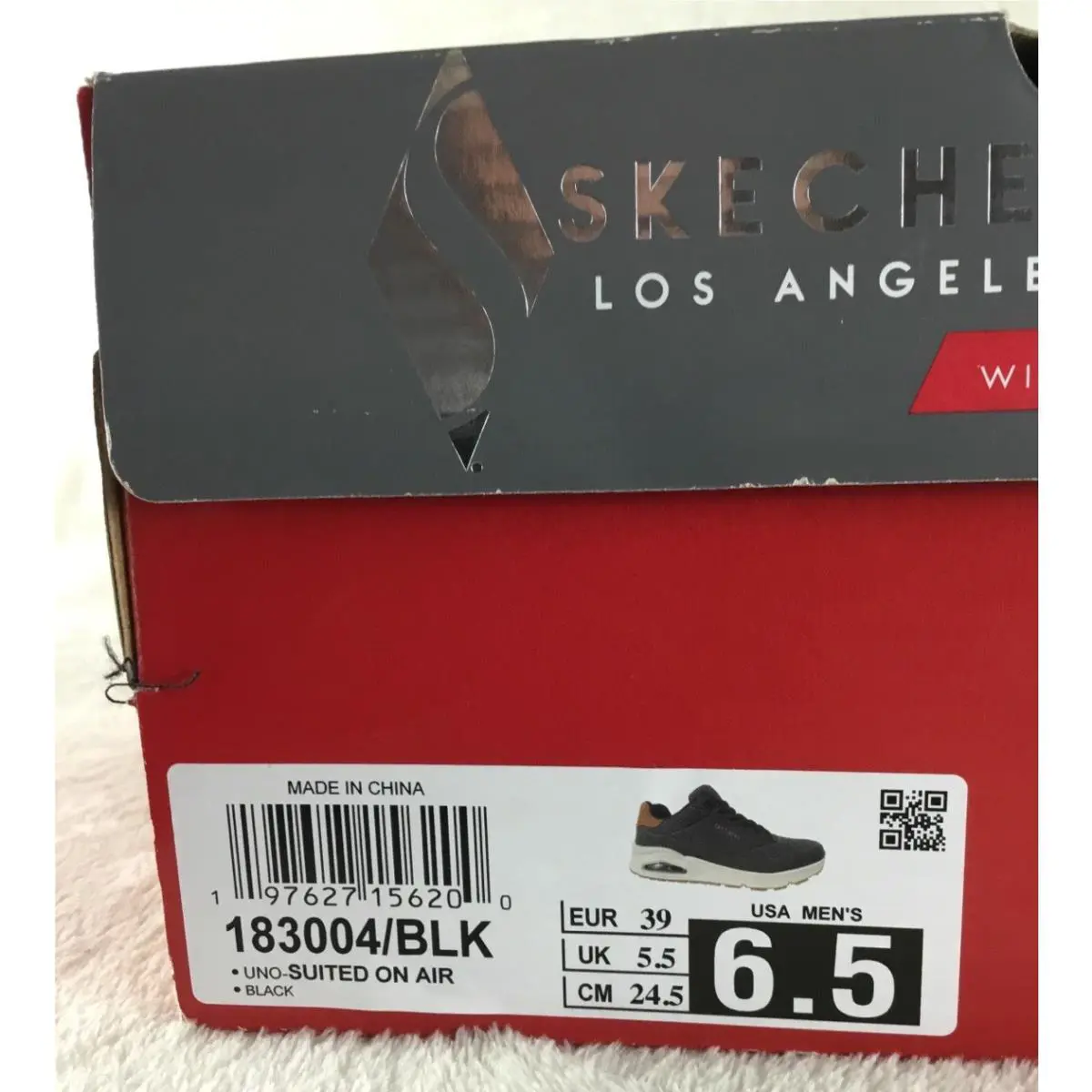 Skechers shoes - Skechers UNO - Suited On Air - 183004/BLK - Black 7