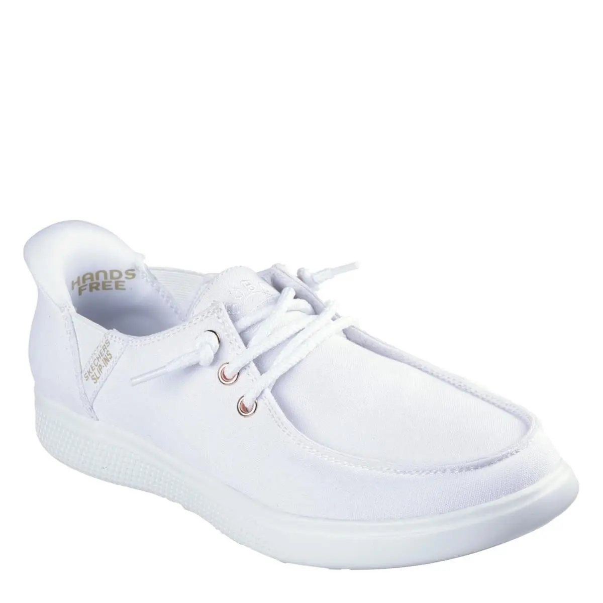 Skechers Slip-ins: Bobs Skip Cute - Spot Twist Women`s 8B 114815 Wht