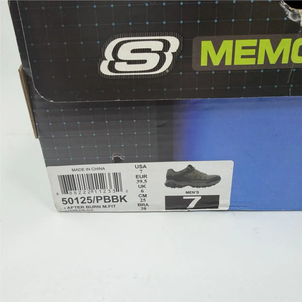 Skechers shoes - After Burn M.Fit - After Burn - 50125/PBBK - Black, Pebble 5