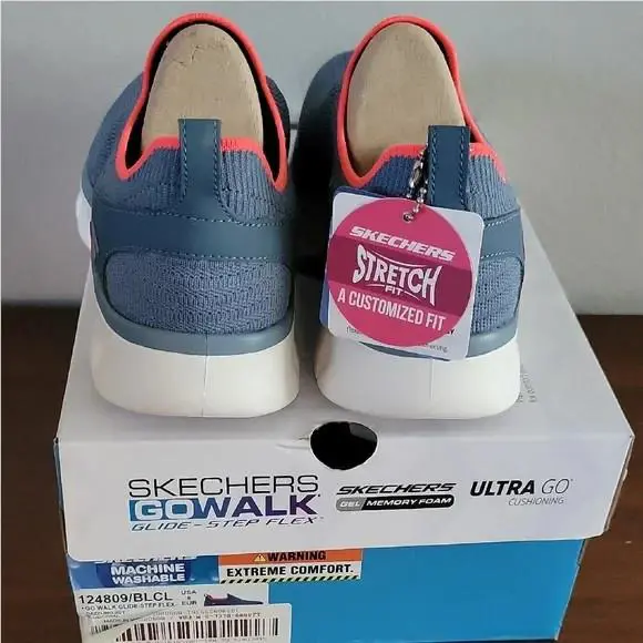 Skechers shoes - Skechers GOwalk Glide-Step - GOwalk - Dazzling Joy Blue Coral 2