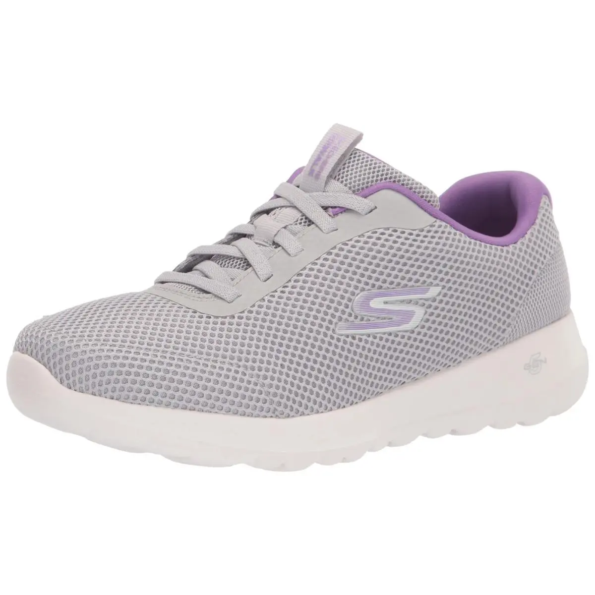 Skechers GO Walk Joy - Light Motion Gray/lavender 9.5 Wide 124707W