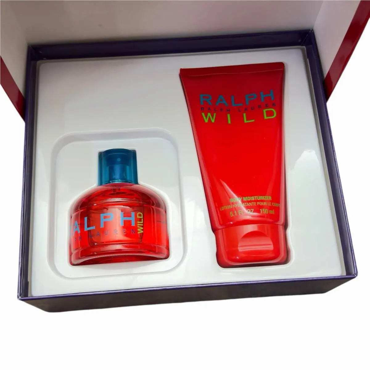 Y2K Rare Ralph Wild by Ralph Lauren 100ml Edt 150ml Body Moisturizer Gift Set