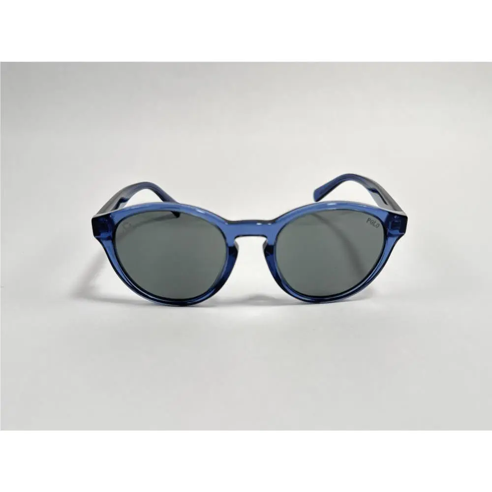 Ralph Lauren Polo Prep PP9505U Round Sunglasses Transparent Blue 48mm Unisex Eyewear