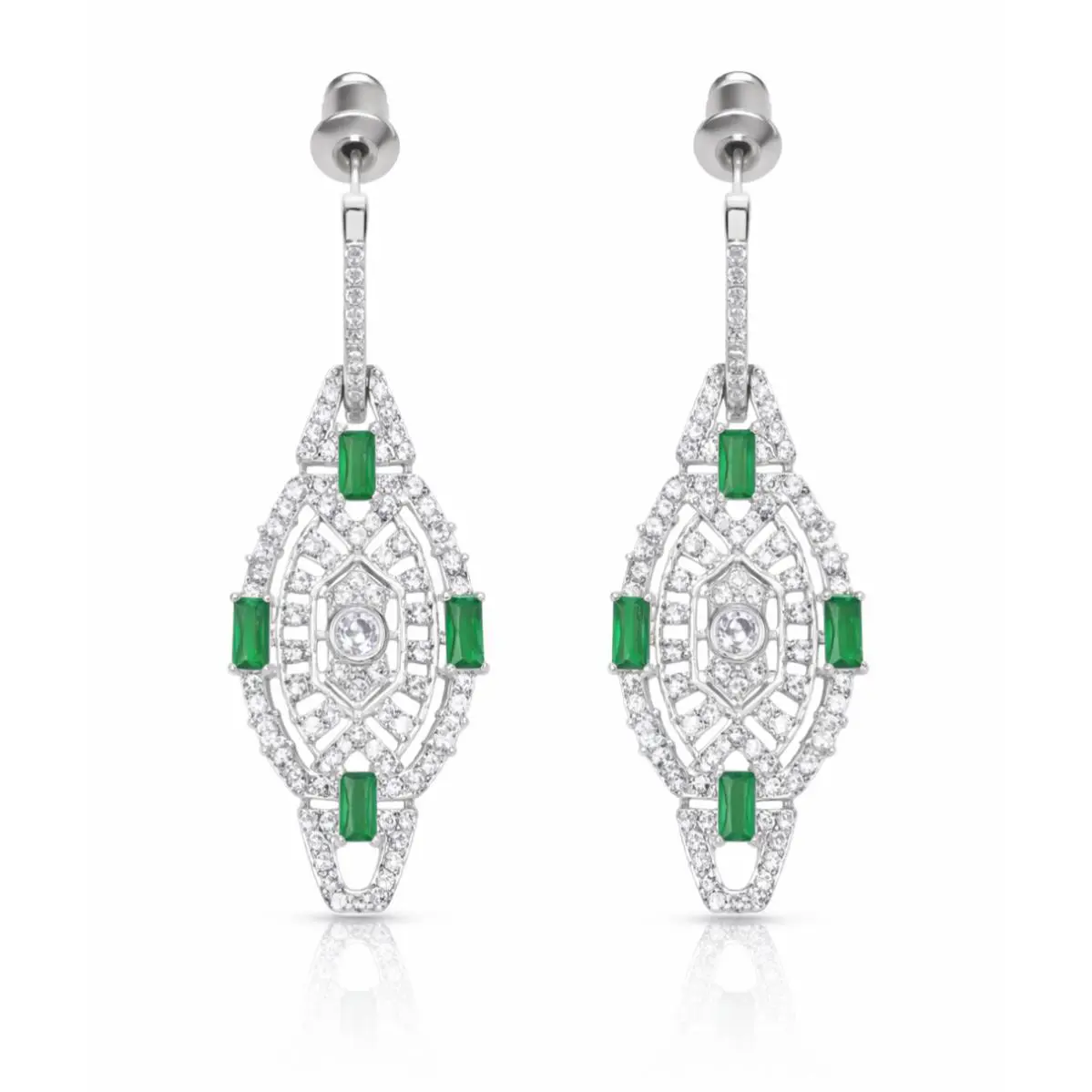Made with Swarovski Crystals The Samone Art Deco Earrings S2