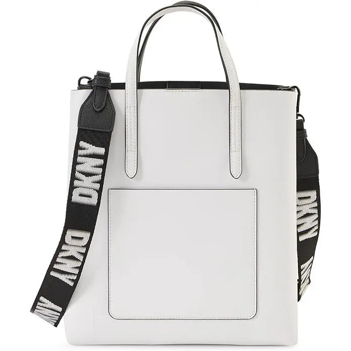 Womens Large Tote Handbag Shoulder Dkny Ines White Black