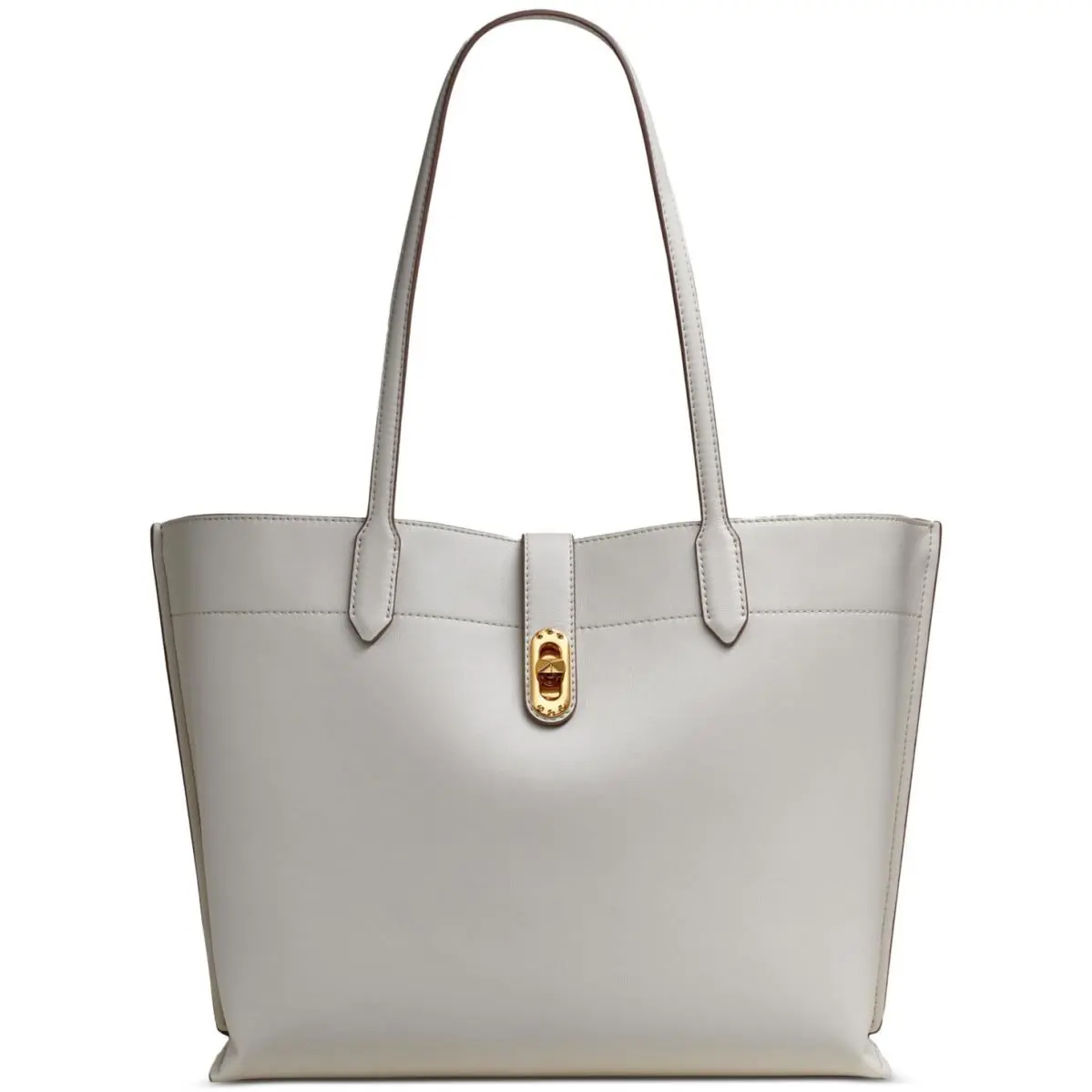 Donna Karan N Y Bridgehampton Triple Compartment Shoulder Tote Light Sand Gold